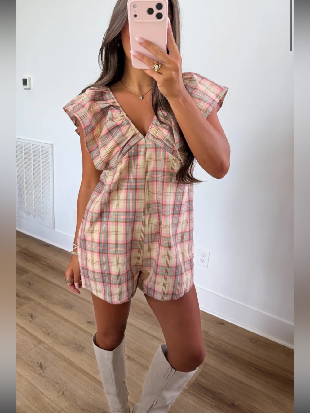 Plaid Romper